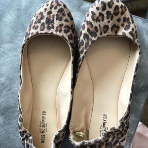 Cheetah print flats